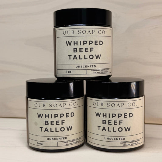 Whipped Beef Tallow Moisturizer – 4 oz - Our Soap Co.